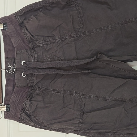 🤍 Calvin Klein Performance Poplin Capri Cargo Pants Women’s XS 100% Cotton - Picture 15 of 17